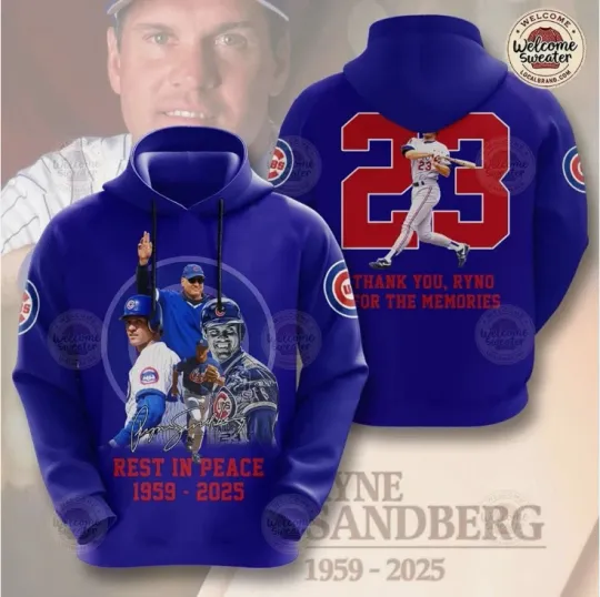 Cubs x Sandberg 3D Hoodie Legend 1959-2025 Christmas Gift For Chirstmas