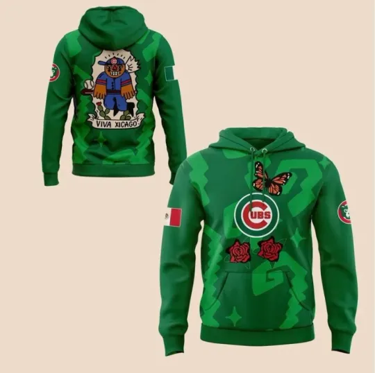Cubs 2025 Mexican Heritage 3D Hoodie Gift For Christmas