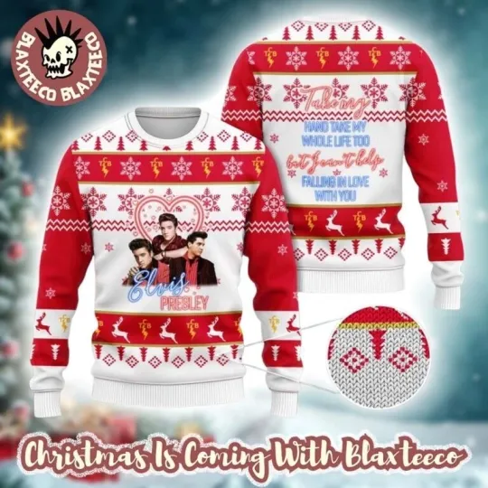 Discover Elvis Presley Rock Fans Gift Ugly Sweater Take My Hand Take My Whole Life Too