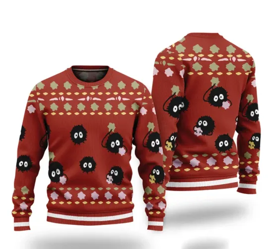 Discover Soot Sprite Ugly Christmas Sweater 2025 for Friends and Family
