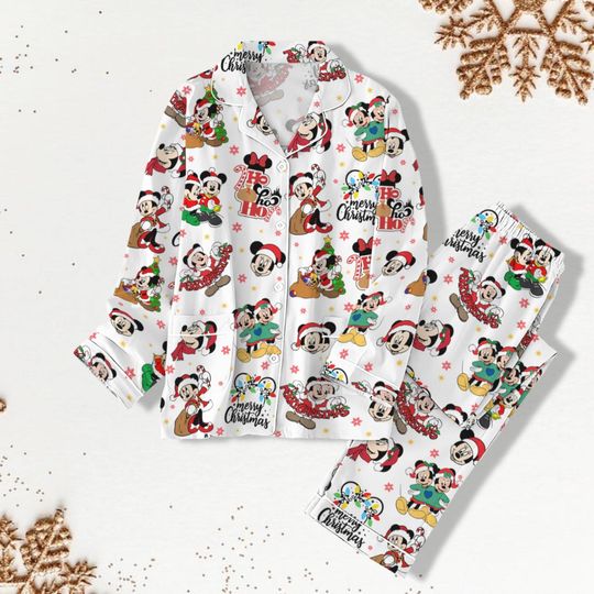 Discover Christmas Mickey Minnie Pajama Set, Mickey Very Merry Christmas Pjs, Kids Disney Christmas Pajamas, Women Pajama Pants, Family Pj Set