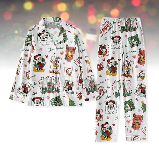 Discover Disney Christmas Pajamas, Mickey and Friends Pajama Set, Festive Matching Pajamas Set, Holiday Gift for Family
