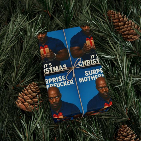 Discover Funny Dexter Christmas Wrapping Paper, TV Lover Gift