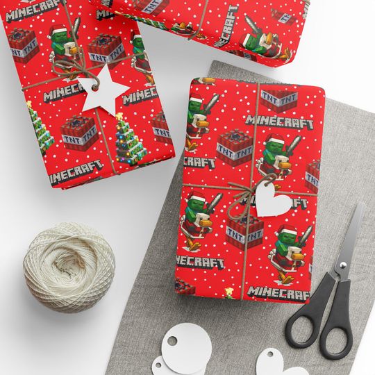 Discover Chicken Jockey Video Game Christmas Wrapping Papers | Holiday Wrapping Paper Gift Wrap Kids