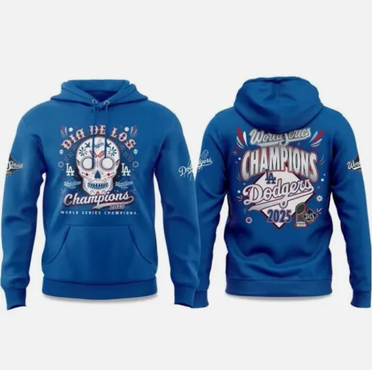 Dodgers Dia De Los Champions 2025 Hoodie 3D Gift For Chirstmas