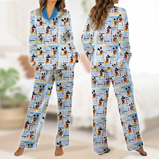 Discover Personalized Disneyland Mickey Mouse Pajamas Set, Mickey Birthday Pajamas, Disneyland Family Xmas Pajamas, Very Merry Christmas Party Gift