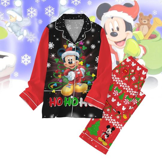 Discover Christmas Mickey Holiday Pajamas, Disney Mouse Matching Pajamas Set, Christmas Pajamas Family, Magic Kingdom Shirt, Xmas Gift For Fan