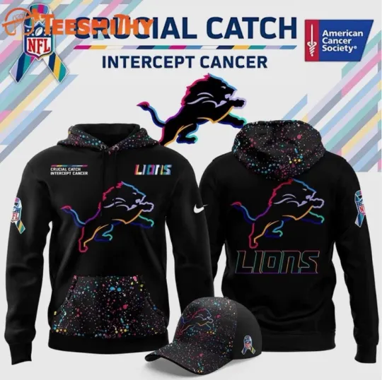 Discover Detroit Lion Crucial Catch 2025 3D Hoodie Gift For Christmas