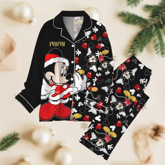 Discover Mickey Mouse Pajamas Set, Disney Christmas Pajamas Family, Cartoon Matching Sleepwear Set, Holiday Gift For All