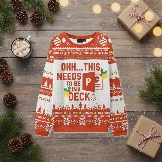 This Needs to Be in a Deck Ugly Christmas Sweater, Excel Group Matching Sweatshirt