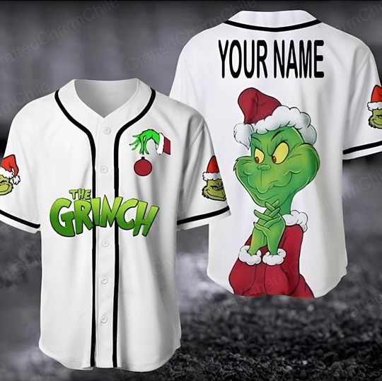 Discover Custom Funny Character Christmas Baseball Jersey