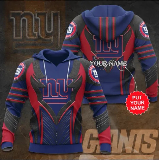 Discover Personalized Giants Football Team All Over Print 3D Hoodie Gift For Chirstmas