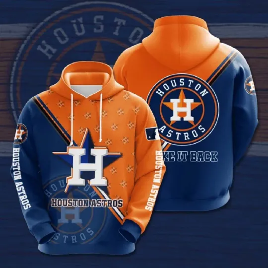 Discover Hoodie 3D Astros All Over Printed Gift For Christmas