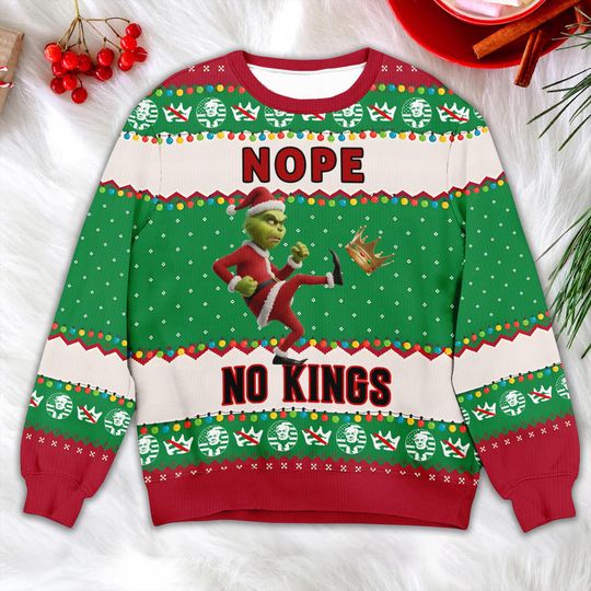Discover Anti-Trump Christmas Sweater, Funny Political funny character Ugly Sweater, Anti MAGA Holiday Party Sweater, Funny Liberal Christmas Gift