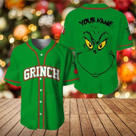 Discover Personalized Funny Character Christmas Baseball Jersey