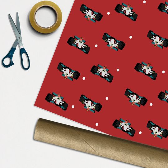 Discover Lewis Hamilton Hat Rolled Tube Wrapping Paper - Christmas Gift Wrap Print Funny Fan Racing Sports Car Xmas