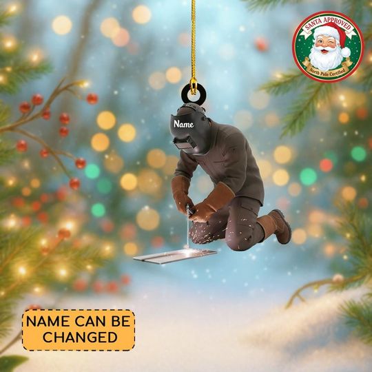 Discover Personalized Welder Christmas Ornament, Welding Ornament, American Welder, Welding Tools Ornament Decor, Ironworker Ornament Gift Thdso-2567