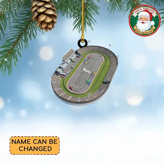 Discover Personalized Racing Speedway Christmas Ornament, Car Racing Ornament, Auto Racing Ornament Decor, Car Racer Ornament Holiday Gift Thdso-2578