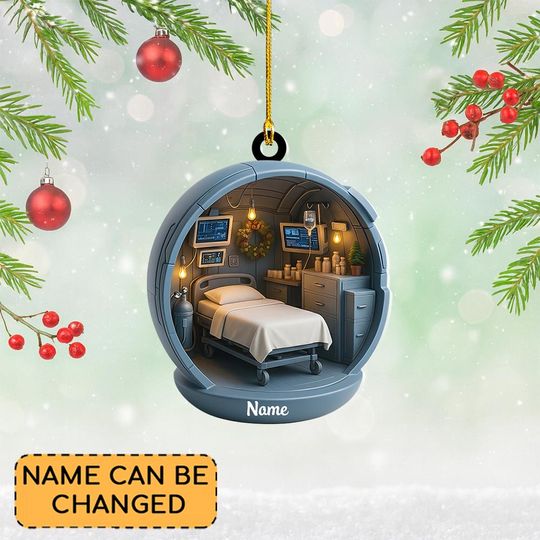 Discover Personalized Medical Examination Room Christmas Ornament, Medical Ornament Gift, Medical Hospital Ornament Decor, Nurse Doctor