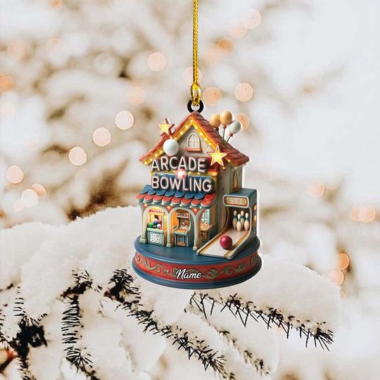 Discover Personalized Arcade Game Christmas Ornament Arcade Game Bowling Ornament Amusement Park Arcade Centre Decor Kid Playground Decor