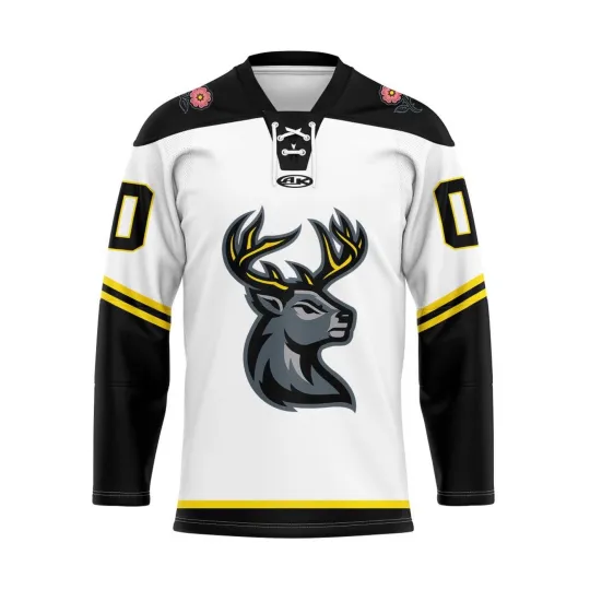 Discover Iowa Heartlanders Personalized 2025/26 White Lace Hockey Shirt Fan Gear