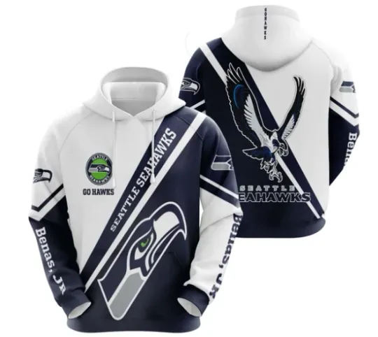 Discover Personalized Seattle 3D Hoodie All Over Printed Gift For Chirstmas