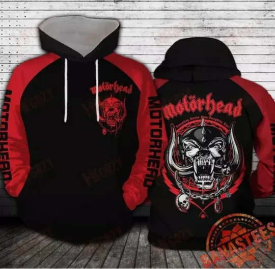 new,, Motorhead hoodie 3d- all size hoodie, printed 3D fan gift
