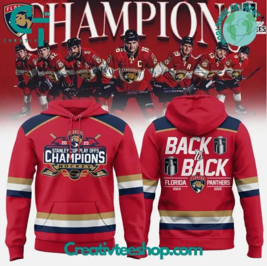 Discover Floridaa Back to Back Stanley Cup Champions Special 3D Hoodie Gift For Christmas