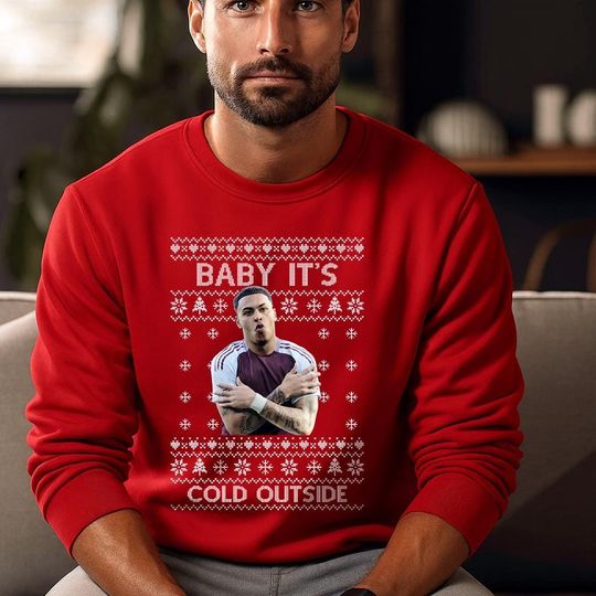 Discover Morgan Rogers Ugly Christmas Sweatshirt, Baby Its Cold Outside Meme Printed Jumper, Xmas Holiday Crewneck Sweatshirt, Christmas Gift for Him