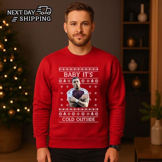 Discover Morgan Roger Ugly Christmas Sweatshirt, Baby Its Cold Outside Meme Printed Sweater, Football Legend Fans Holidays Jumper, Soccer Lovers Gift