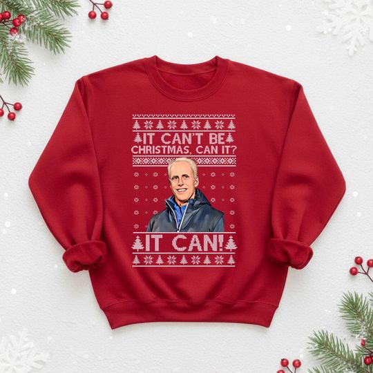 Mick McCarthy Christmas Sweatshirt, It Can't be Great Xmas Sweater, Funny Football Festive Printed Jumpers, Ugly Xmas Gift for Football Fans