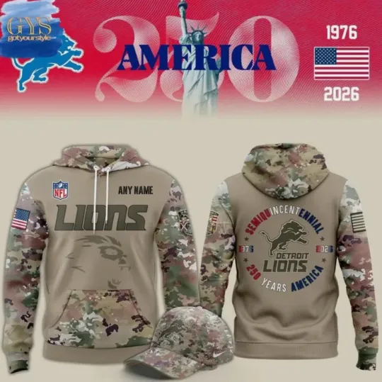 Discover Custom Name Detroit 250 Years America 3D Hoodie Gift For Christmas