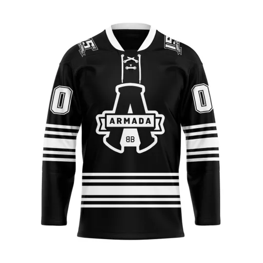 Discover QMJHL Blainville-Boisbriand Armada Personalized 2025/26 Black Lace Hockey Shirt