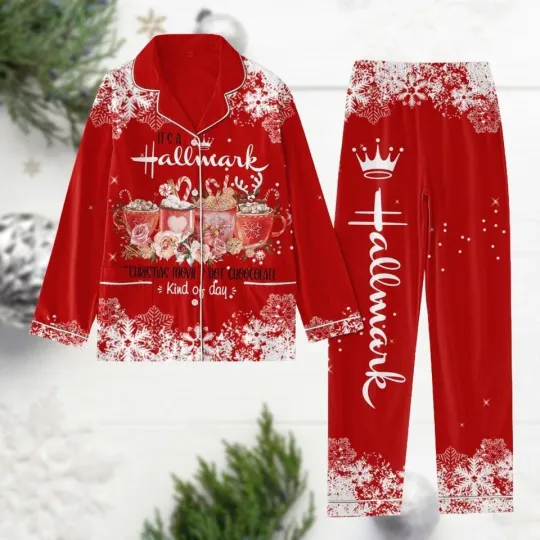 Discover Hallmark Christmas Movie Pajama Set Hot Chocolate PJs