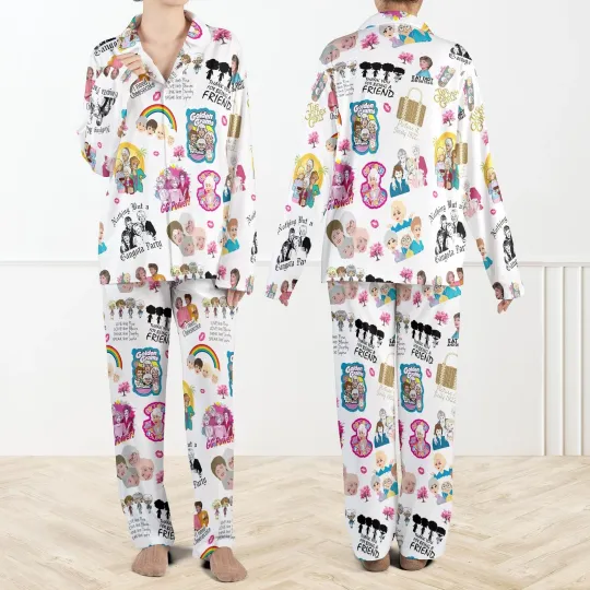 Discover Stay Golden Pajamas Set For Women And Kids Funny Retro Sleepwear 80s TV Show Lo