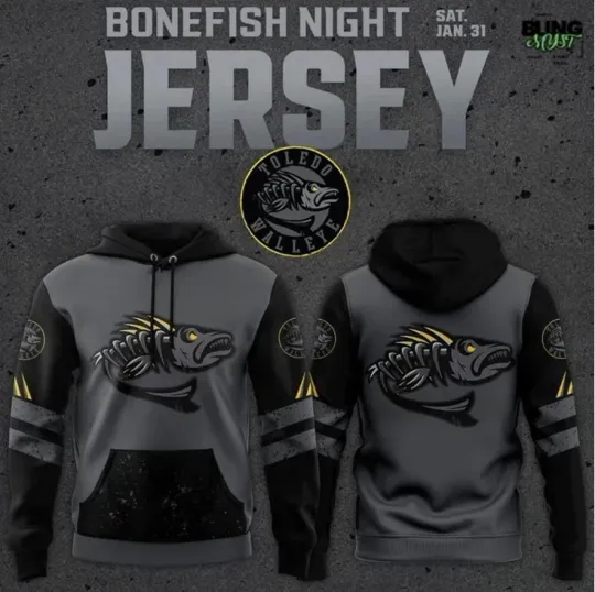 Discover Toledo Walley Bonefish Night Special Edition Hoodie 3D Gift For Christmas