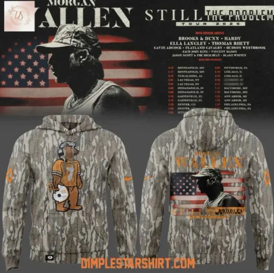 Wallen Western Still The Problem Tour 2026 Camo 3D Hoodie Gift For Christmas