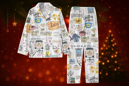 Discover GiIm 0re GirIs Pajamas Lukes Dinner Women Pajamas GiIm 0re GirIs Pajamas Set
