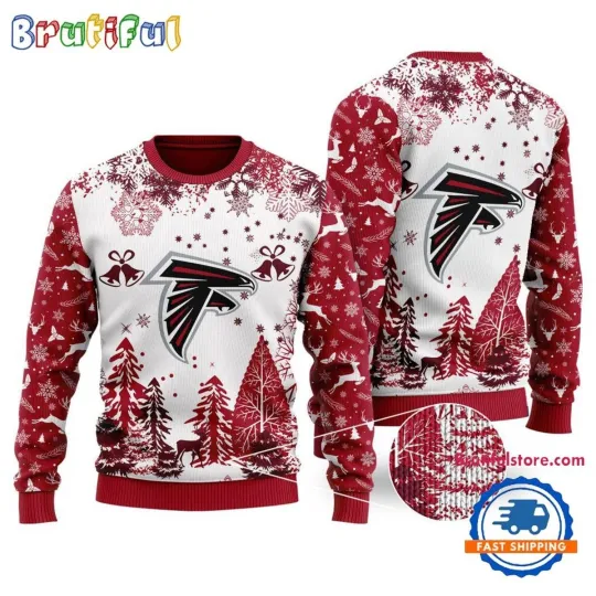 Atlanta Falcons Logo Football Team Christmas Ugly Sweater