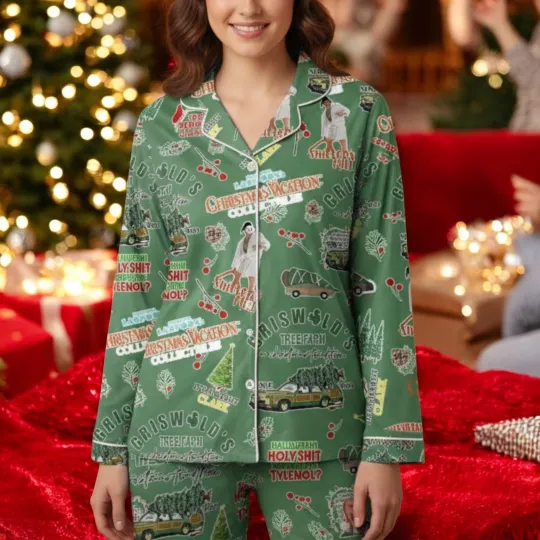 Discover Christmas Griswold Vacation Pajamas Griswold Xmas Pajamas Set