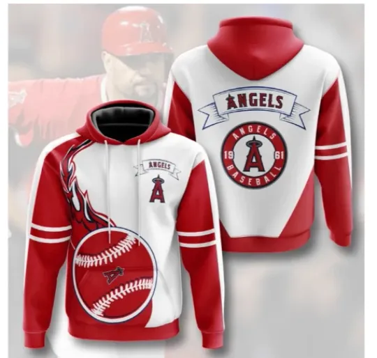 Los Angeles Hoodies 3D Flame Balls graphic Gift For Chirstmas