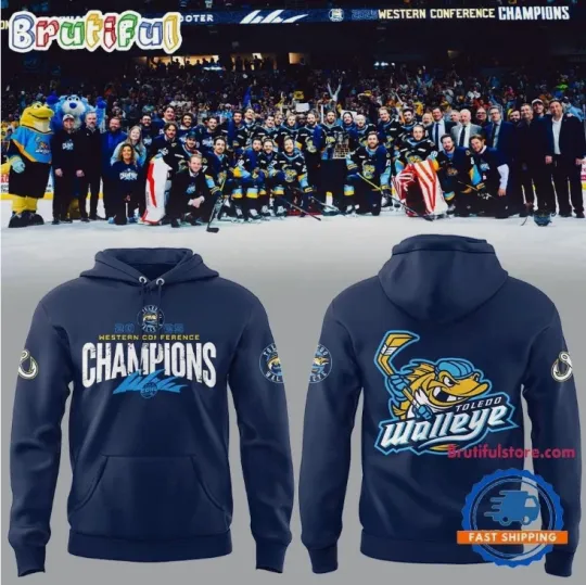 Discover Toledo Walley 2025 Western Conference Champions Hoodie 3D Gift For Christmas