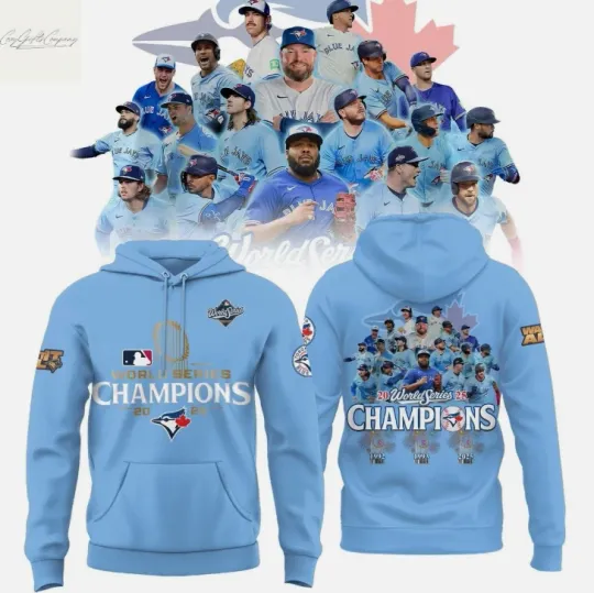 Discover Blue Jay Best Team 2025 Champions Hoodie 3D Gift For Christmas