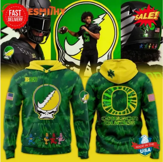 Discover Oregon Duck Grateful Dad 2025 3D Hoodie Gift For Christmas