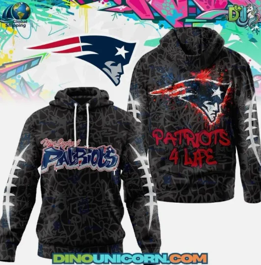 New England city Patriot Special Graffiti My Team 4 Life Hoodie 3D