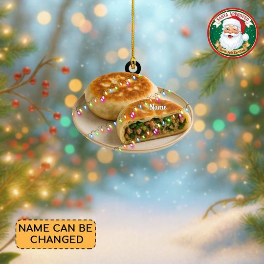 Discover Personalized Curried Meat Buns Christmas Ornament, Food Lovers Ornament, Cooking Ornament Gift, Kitchen Ornament Holiday Decor
