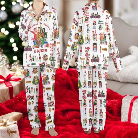 Bobs Burgers Pajamas Set for Women and Kids Bobs Burgers Christmas Pajamas
