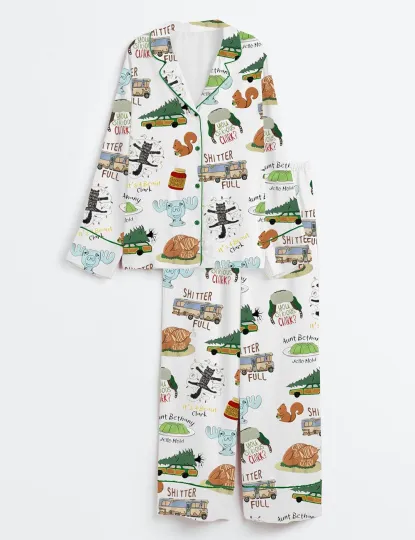 Its A Beaut Clark Christmas Pajama Set Vacation Beaut Clark Xmas Sleepwear