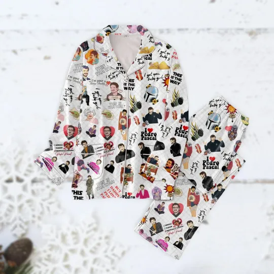 Christmas Pedro Pascal Pajamas Set This Is The Way Mandalorian Pajamas