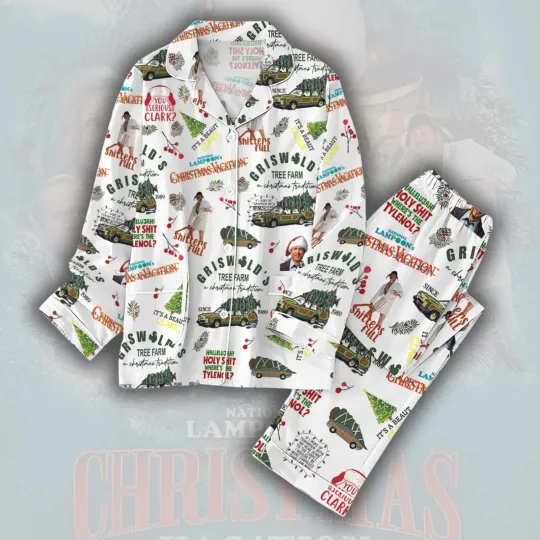 Christmas Vacation All over Print Lounge Sleep  Pajama Set Griswold Christmas